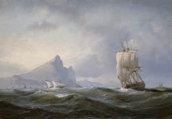 Anton Melbye Anton Melbye Sailing ship off Gibraltar France oil painting art